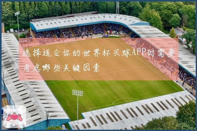 选择适合你的世界杯买球APP时需要考虑哪些关键因素
